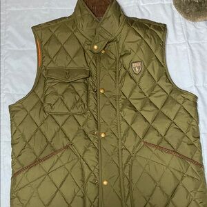 Polo by Ralph Lauren Green Quilted Vest Outdoor Style
